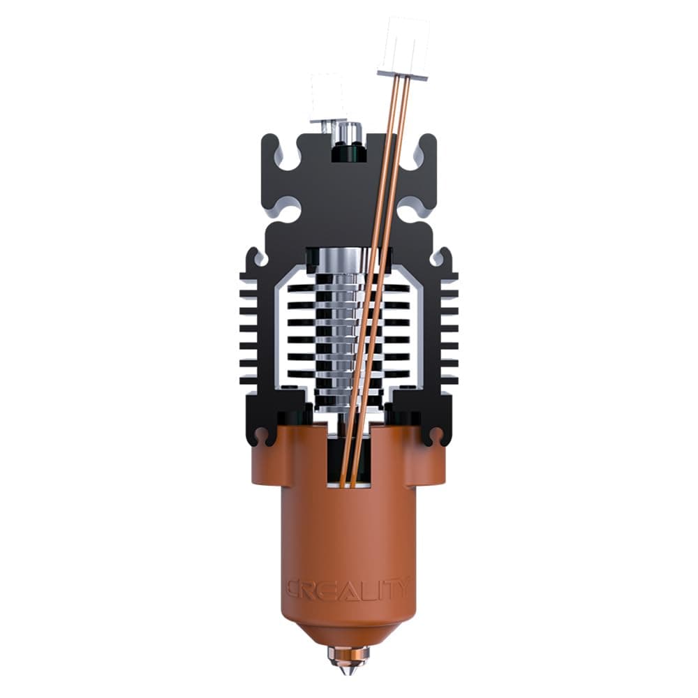 Pepisky Ceramic Heating Block Kit Quick Swap Nozzle Kit for Ender-3 V3 SEKE 3D Printers Support 600 mms High-speed Printing All-metal Integrated Design Easy to assemble