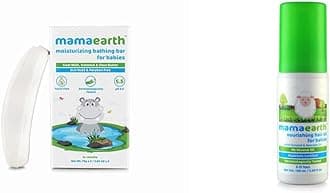 Moisturizing Baby Bathing Soap Bar pH 5.5 with Goat Milk and Oatmeal, 75g (Pack of 2) & Nourishing Hair Oil for Babies 100ml (0-10 Years) Combo