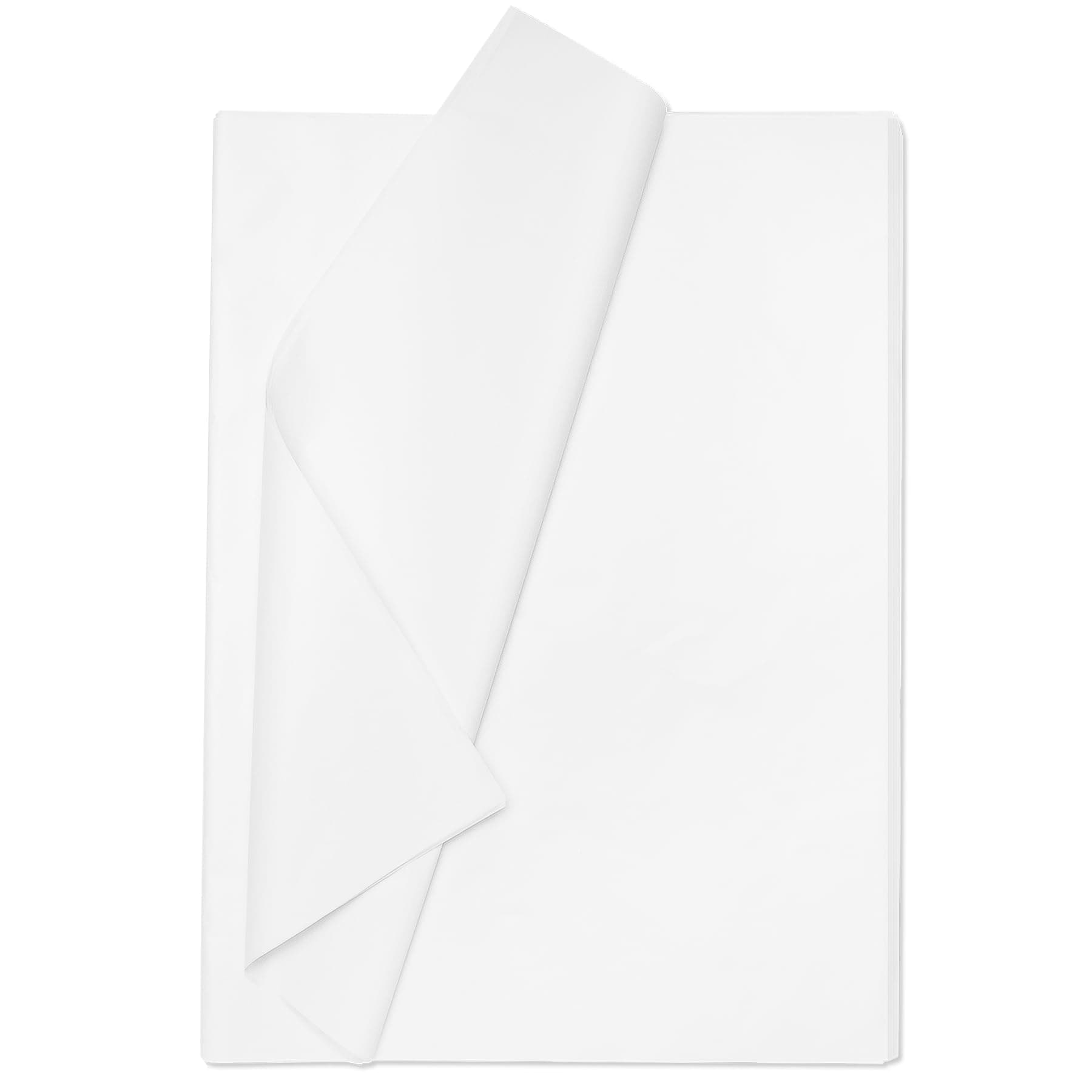 Larcenciel Tissue Paper 100 Sheets, White Tissue Paper for Wrapping Gifts & Gift Bags, Tissue Paper Sheets for Packaging Packing, Gift Tissue Paper for Birthday, Christmas, Party, Crafts, DIY, 50x35cm