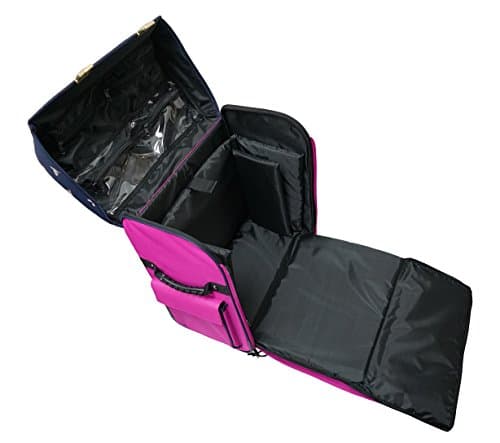 EverSewn Purple and Navy-Blue Rolling Machine Trolley