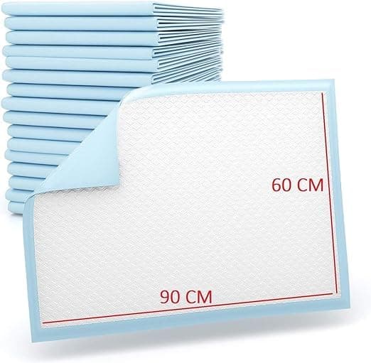 10 Pieces Packed in 1 Pouches 60 cm x 90 cm XL Disposable Underpads, Incontinence Pads, Chux, Bed Covers, Puppy Training Thick, Super Absorbent Protection for Kids Adults Elderly