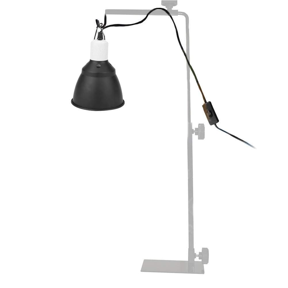 JINKAKA 300W E27 UVA/UVB Turtle Heating Bulb Holder Reptile Heating Lamp Stand Heating Lampshade for Reptile Terrarium Chickens Pet Brooder (No Bulb Included) (UK Plug 220V)