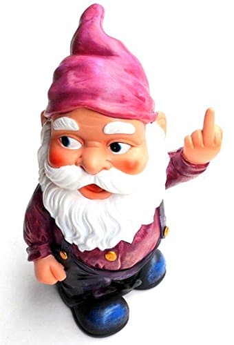LXQ Funny Guy Mugs Middle Finger Gnome Statue One Size