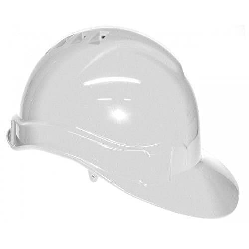 AO2 Comfort Plus Unisex Safety Helmet Vented ABS Shell Head Protection Hard Hat, White