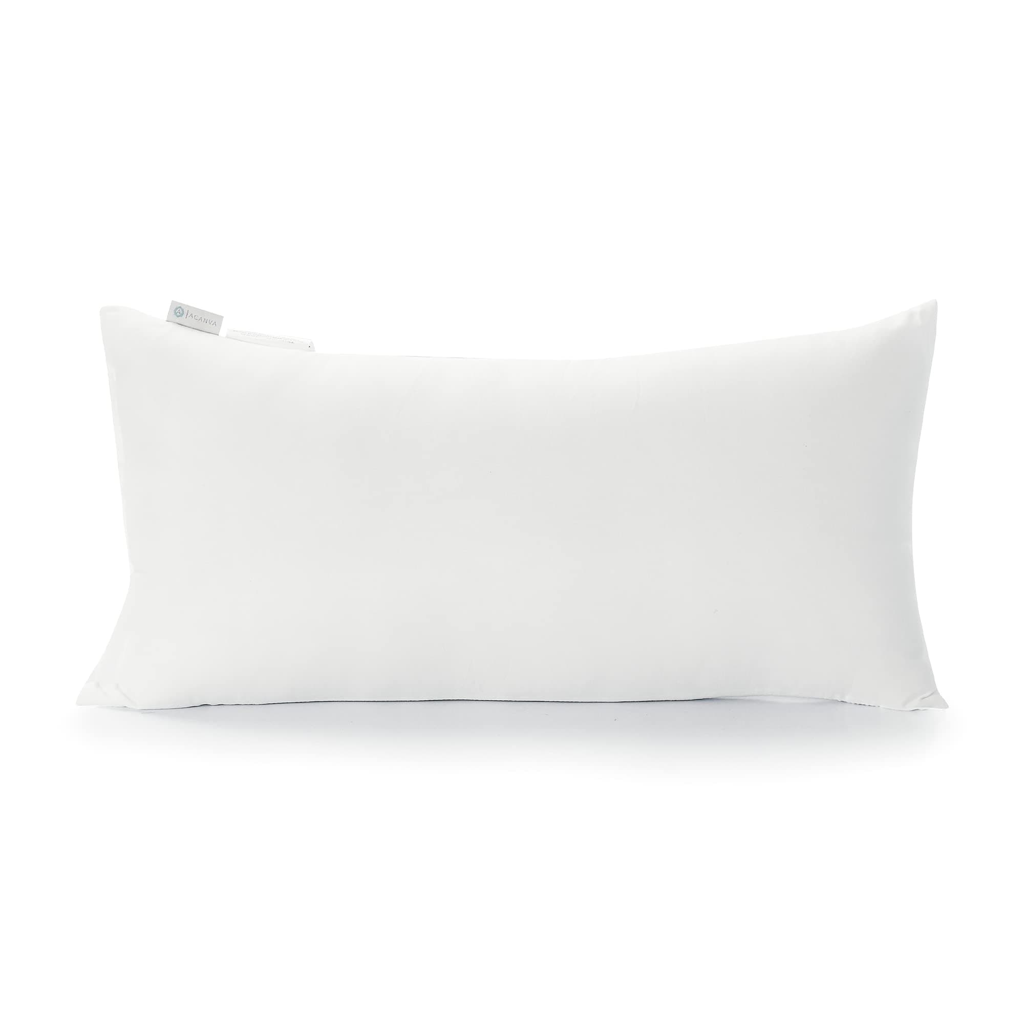 Acanva Throw Pillow Insert, Premium Stuffer Inserts Decorative Rectangle Premium Sham Forms Cushion for Sofa Couch Chair,16x26 Inch (Pack of 1), White