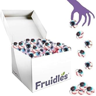 FruidlesHalloween Spooky Eyeballs Gummi Candy, Delicious Assorted Colors & Fruit Flavors Gummies (13.2 Pounds)