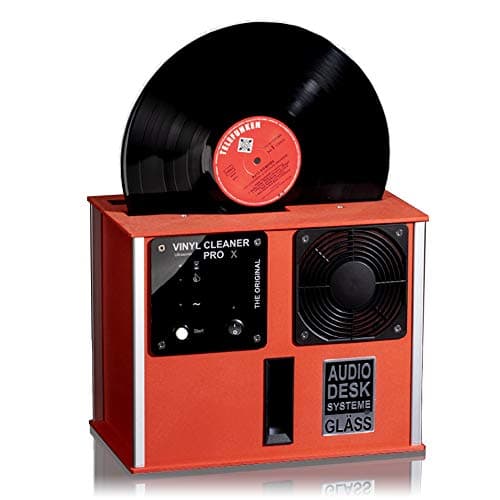 Audio Desk Systeme Premium Ultrasonic Vinyl Cleaner PRO, Red