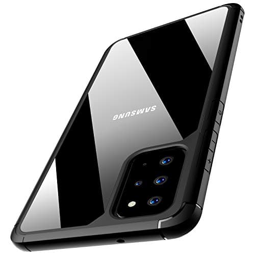 Facbiny Samsung Galaxy S20 Plus Case 6.7 Inch (2020) Hybrid Soft Grip Matte Finish Clear Back Panel Ultra-Thin [Slim Thin Fit] Cover with [Black Edge]