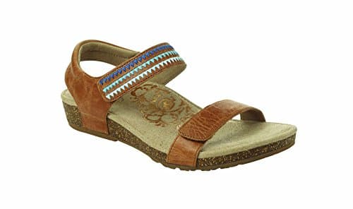 Aetrex Women's Capri Sandal Cognac WM09.5 40 EU