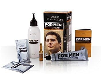 PLACENTA LIFE FOR MEN HAIR COLOR WITH GINSENG EXTRACT. MAXIMUM WHITE HAIR COVERAGE. AMMONIA FREE. (05 LIGHT BROWN)