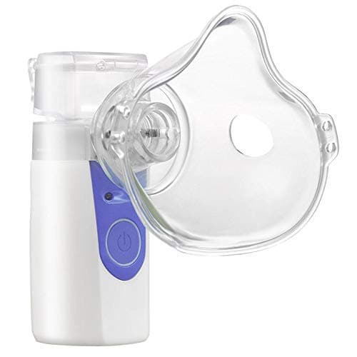 Sahyog Wellness Portable Ultrasonic Mesh Nebulizer Machine with Nebulizer Kit including Children and Adult Masks (White)