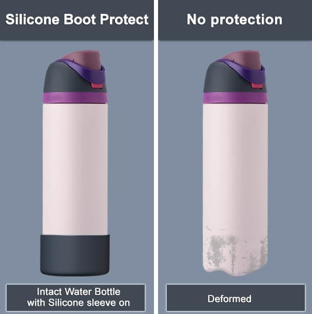 Silicone Boot for Owala Water Bottle 24/32/40 oz, Anti-Slip Protective Sleeve for FreeSip/Twist/Flip Water Bottles, BPA Free, Bottom Bumper Cover Protects Water Bottles from Scratches