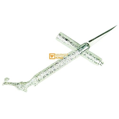 Carving Knife Dragon Head Grand Silver Thai Knive Fruit Vegetable Soap Design Art V.2, All Metallic Handmade Work