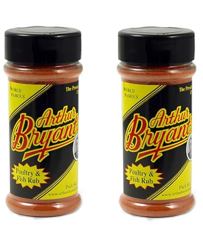 Arthur Bryant's Poultry and Fish Rub (6 oz) – Dry Rub Seasoning for Poultry, Fish Chicken, Turkey & More – Dry Rubs for Smoking and Grilling (2-Pack)