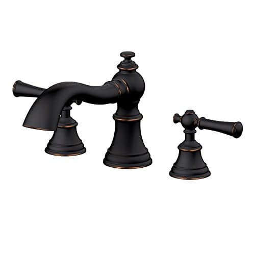 AquaSource Glyndon Oil Rubbed Bronze 2-Handle Adjustable Deck Mount Tub Faucet