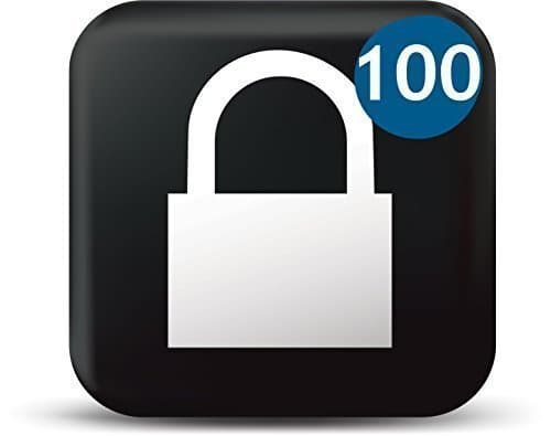 WebCam Cover Black with White Lock 100 Pack - Laptop and Tablet Webcam Covers