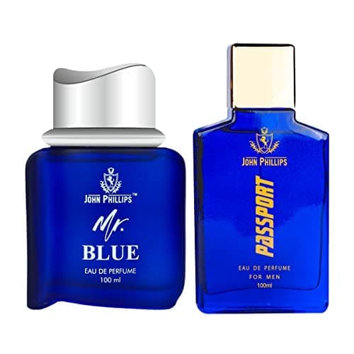 Mr Blue & Passport| Eau De French Perfume Combo Gift Set For Men Pack of 2