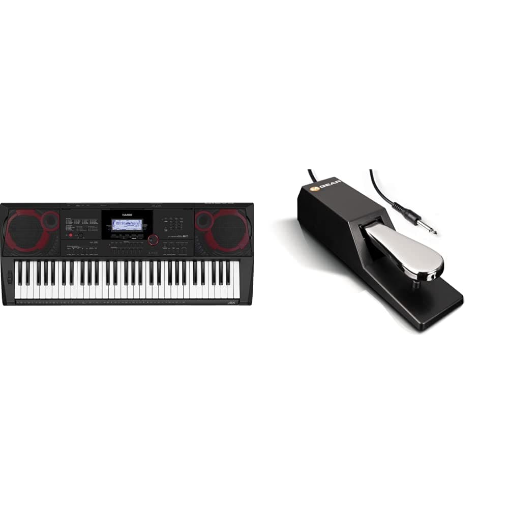 Casio 61-Key Portable Keyboard (CT-X3000) and M-Audio SP-2 Sustain Pedal