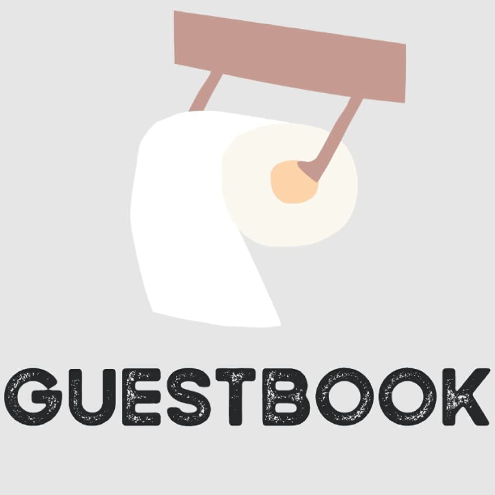 Bathroom/toilet Guestbook
