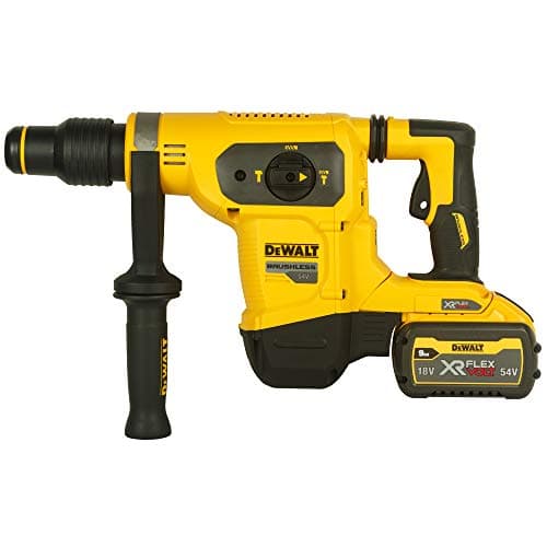 DEWALT DCH481X2 54V XR FLEXVOLT Li-ion 40mm SDS-Max 2 Mode 5Kg Cordless Combi Hammer with Brushless Motor and 2x9.0Ah Batteries-Perform and Protect Shield
