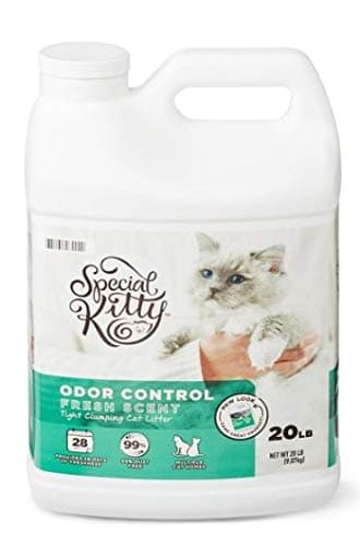 PACK OF 5 - Special Kitty Scoopable Fresh Scent Tight Clumping Cat Litter, 20 lb