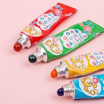 Magic Bubble Making Glue Colorful Plastic Bubble Blowing Toy Bubbles Crafting Outdoor Toy for Kids (Multicolor)(Pack of 5) Indian Product