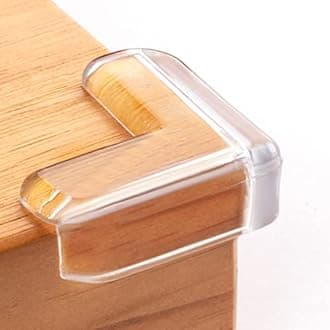 AIXMEET Corner Protectors Self-Adhesive Edge Protectors for Baby and Children, Transparent, Strong Attachment, Safe Edge Protection for Table Corners and Sharp Edged Furniture (Pack of 16)