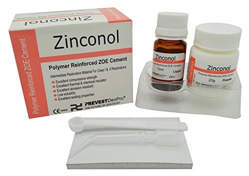 Zinconol Polymer Reinforced ZOE Cement - Intermediate Restorative Material For Class I & II Restorations. Buy Original Only at E-Retail Deals.