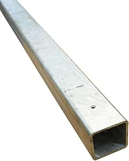 KIMETALS Galvanised Mild Steel Sections | Angle Iron, Square & Rectangle Tube, Flat Bar (Square Tube - 25mm x 25mm x 2.5mm, 2000mm)
