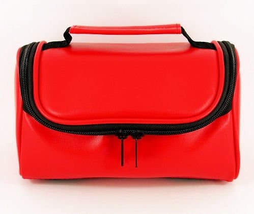 TGCCamera Case for Samsung Digimax 410 with Carry Handle (Red Faux Leather)