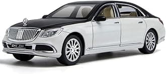 MTG Metro Toys & Gift - Benz Maybach S600 | 1:24 Scale | Big Size Diecast Model Alloy Metal Pull Back Toy car for Kids with Openable Doors & Light, Music Toy Vehicle for Kids 【Colors as Per Stock】