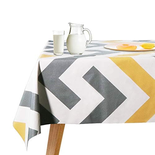 LEEVAN Heavy Weight Vinyl Rectangle Table Cover Wipe Clean PVC Tablecloth Oil-proof/Waterproof Stain-resistant-54 x 78Inch(Bohemia)
