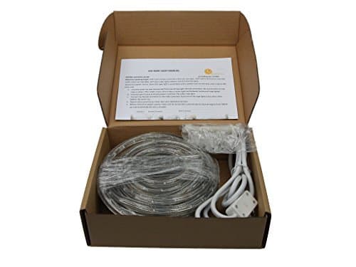 25Ft Rope Lights; 3wires ocean blue and pure white chasing LED Rope Light Kit; Christmas Lighting; outdoor rope lighting