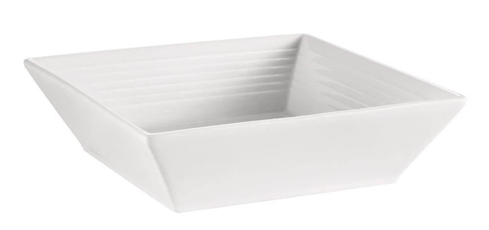 CAC China TGO-B6 Tango 14-Ounce Bone White Porcelain Square Bowl, 6-Inch, Box of 24