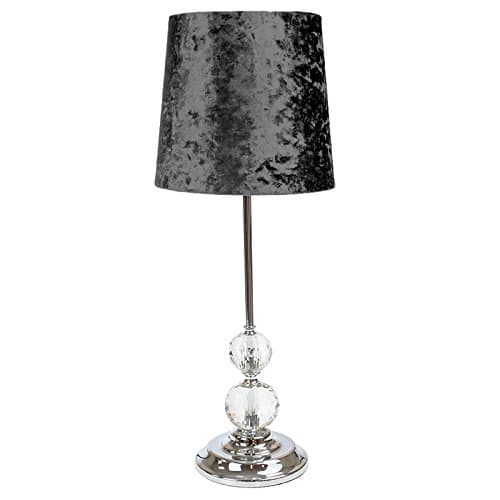 Mode Luxury Living Luxe Crystal Table Lamp - Gunmetal