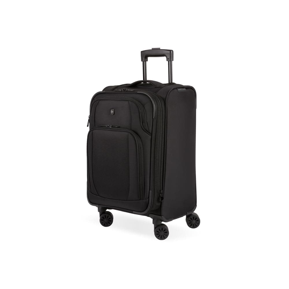 SwissGear 34600 Softside Expandable Luggage with Spinner Wheels, Black, Carry-On 20-Inch, Swissgear 34600 Softside Expandable Luggage With Spinner Wheels