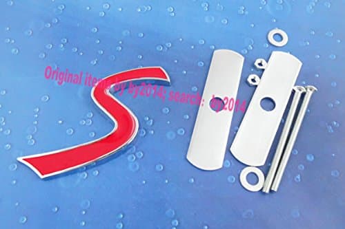 Auto Metal Red S for Mini Cooper S Front Grille Grill Badge Emblem