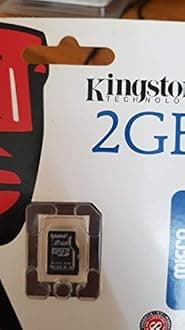 Kingston 2 GB microSD Flash Memory Card SDC/2GBSP (Single Pack)