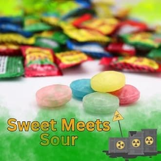 Zella Sweet Bundle with Set of 5 Sour Toxic Waste Tubs of Sweets
