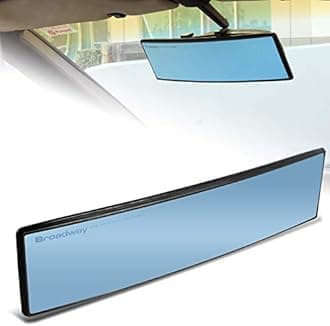 EPARTS Universal Broadway 300mm 12 Inch Blue Interior Convex Wide Angle Reduce Blind Spot Clip On Rear View Mirror