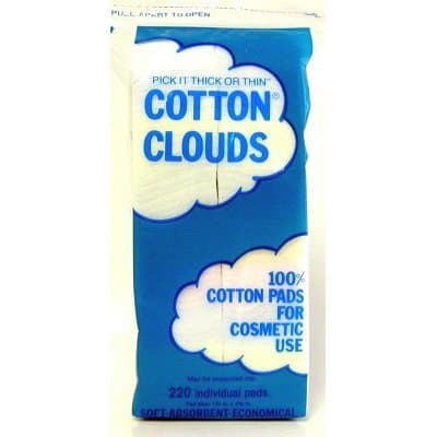 Cotton Clouds 220's Rainbow (100% Cotton Cosmetic Pads)