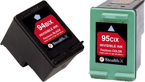 Stealth iX Ink - HP 94BiX & 95CiX - Combo Invisible Ink Replacement