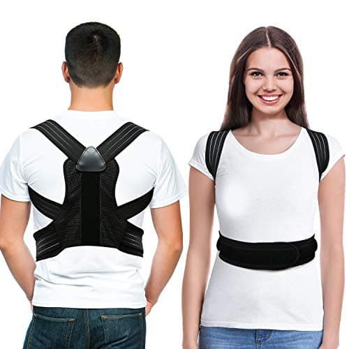 LOOTUS Back Posture Corrector for Women & Men,Relieves Shoulders and Upper Back Pain, Improves Posture & Corrects Hunching, Clavicle Support Adjustable Belt