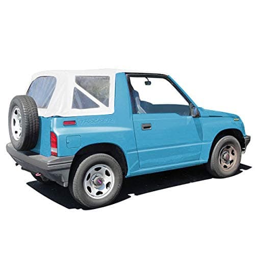by Bestop 51380-52 White Denim Replay Replacement Soft Top Clear Windows; No door skins included for 1995-1998 Suzuki Sidekick