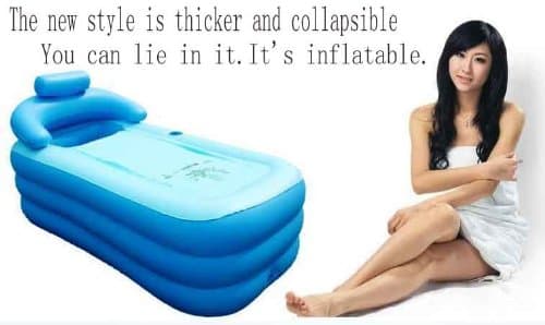 Folding Inflatable Bathtub Portable bath tub Spa