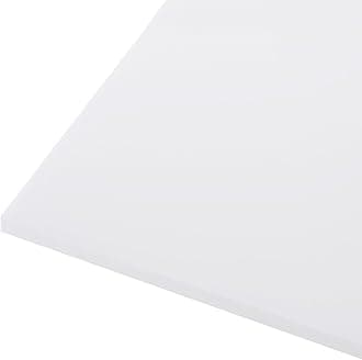 1219 x 305 x 3mm HDPE Plastic Sheet, High Density Polyethylene Sheet Cutting Board White Solid Block, [for Marine, DIY, Home Floor]
