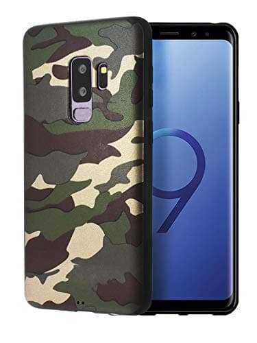 Galaxy S9 Plus Case,Shockproof Armor Soft TPU Slim Fit Camouflage Case for Samsung Galaxy S9 Plus - Camo Green