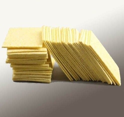 Soldering Iron Tips 50 Pcs Soldering Iron Replacement Sponges Solder Iron Tip Welding Cleaning Pads