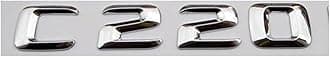 3d Chrome Car Letters For C63 C180 C200 C220 C260 C300 W205 W204 W203 Trunk Emblem Logo Stickers Accessories(C220)