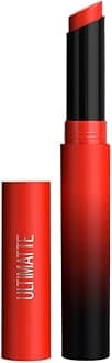 New York Lipstick, Matte Finish, Bold Colour, Enriched With Jojoba Oil, Color Sensational Ultimattes, 299 More Scarlet, 1.7 g